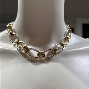 Lauren Ralph Lauren Gold and Silver Link Necklace